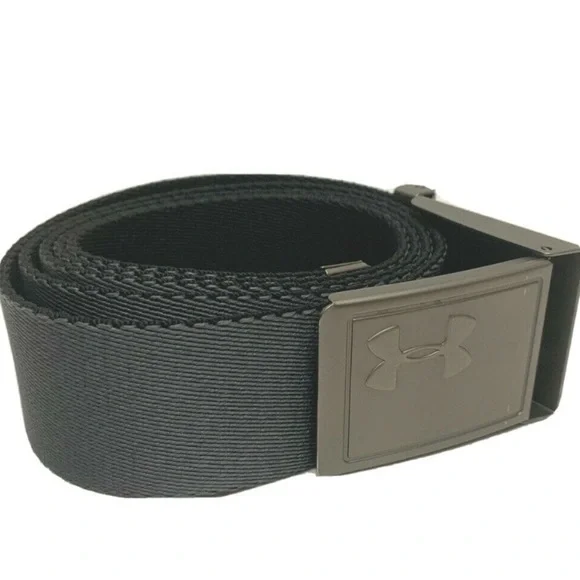 Under Armour Black Reversible Belt with Silver Buckle - Picture 2 of 2